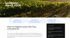 Desktop Screenshot of gardeningadviceguide.com