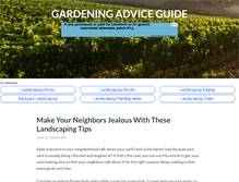 Tablet Screenshot of gardeningadviceguide.com